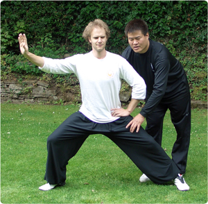 Master Wang Hai Jun and Howard Tripp